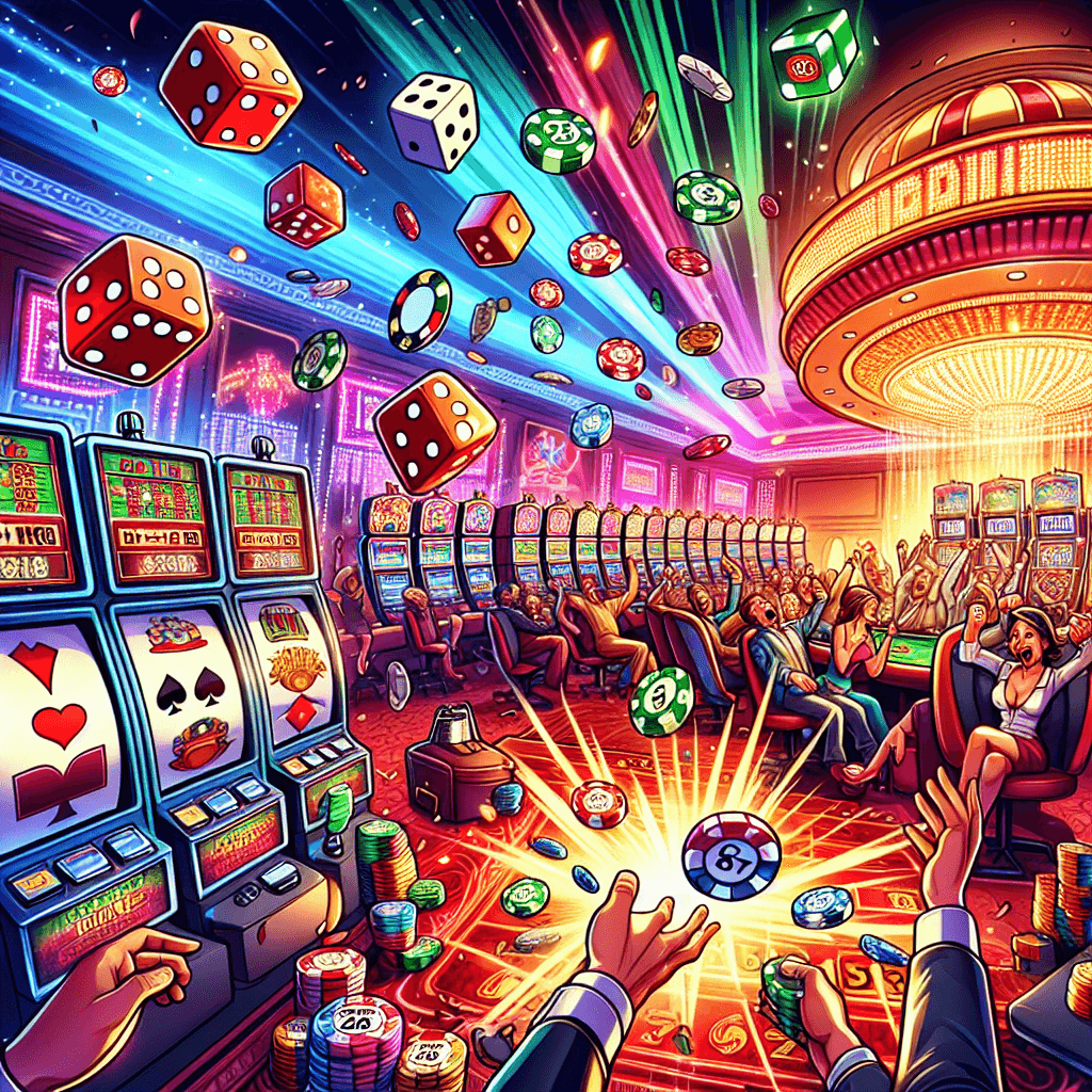 BG-Gaming big win screen with celebratory effects and stacked coins