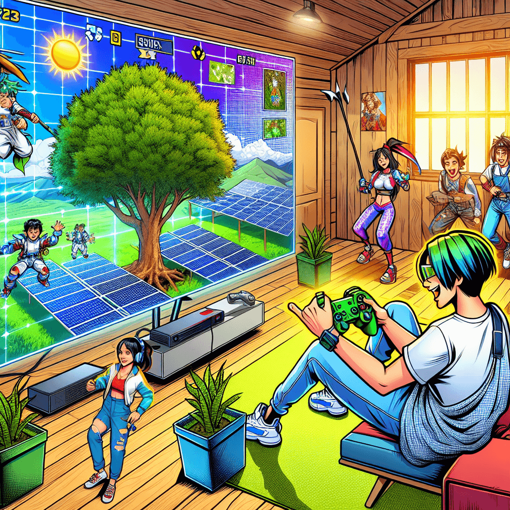 how to combine eco-friendly living and gaming